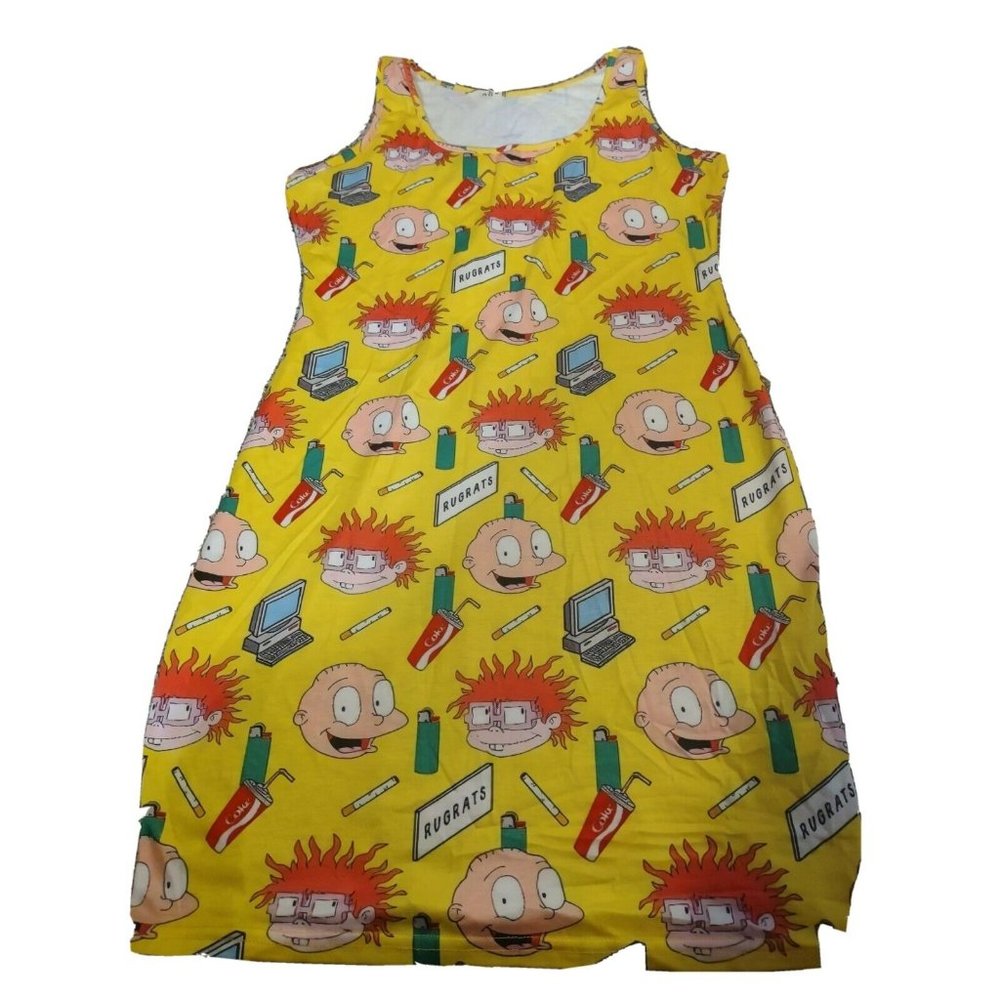 XL Yellow Rugrats Mini Dress (fits more like a Large) Cartoon Fun  Funny